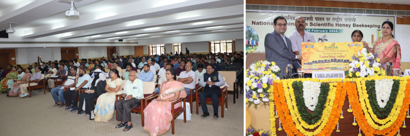 Dr. Sarada Jayalakshmi Devi, Vice-Chancellor, ANGRAU & Dr. S. Glory Swarupa, DG, ni-msme inaugurated National Seminar on Scientific Honey Beekeeping sponsored by National Bee Board, Ministry of Agriculture & Farmers Welfare, GoI