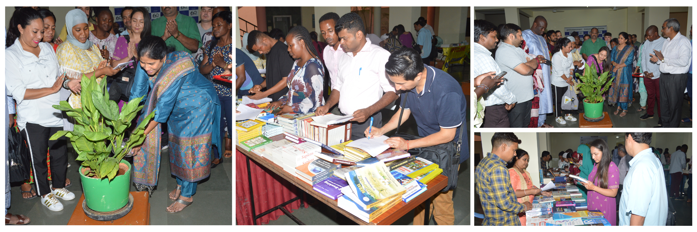 Inauguration of Book Exhibition for ITEC participants at ni-msme campus.