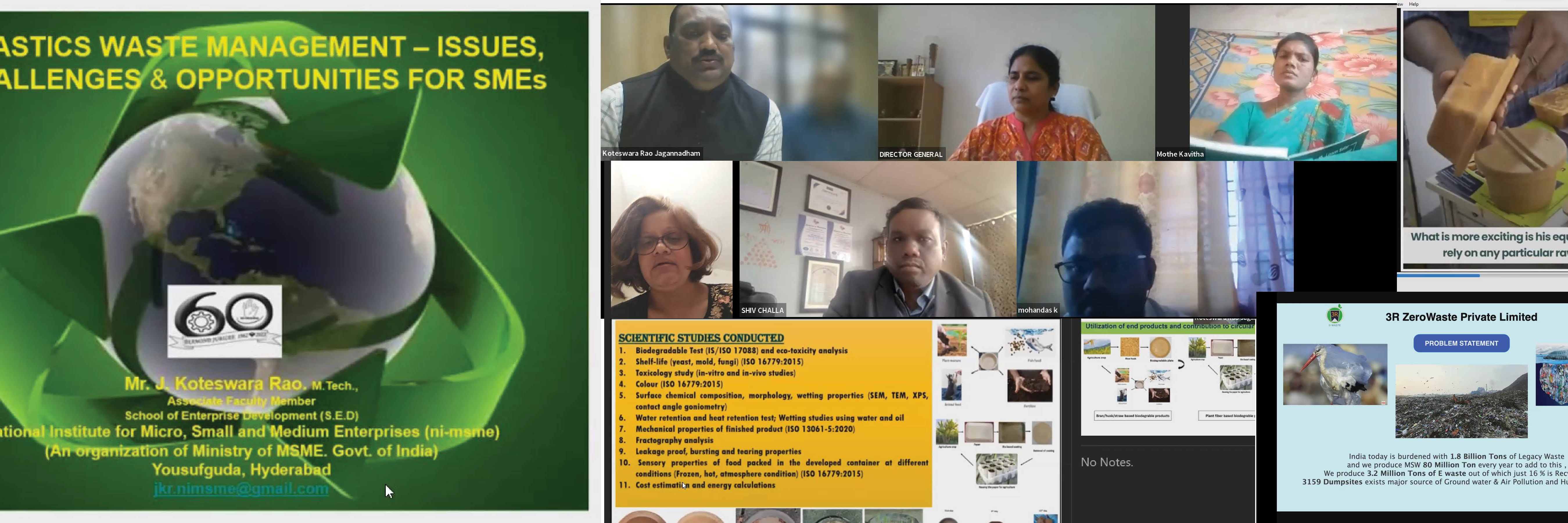 Online Workshop on Achieving Circular Economy through Waste to Wealth