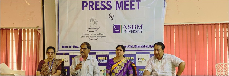 Press Meet - Launch of MBA in MSME Management