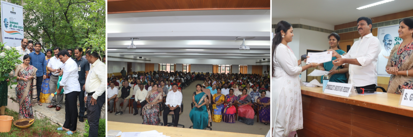 Shri Ponguleti Srinivas Reddy, Hon'ble Minister for Revenue, Housing, Information and Public Relations, Govt. of Telangana awarded Certificates to students of PMKVY 4.0 and participated in Swachhata Hi Seva 2024 Campaign