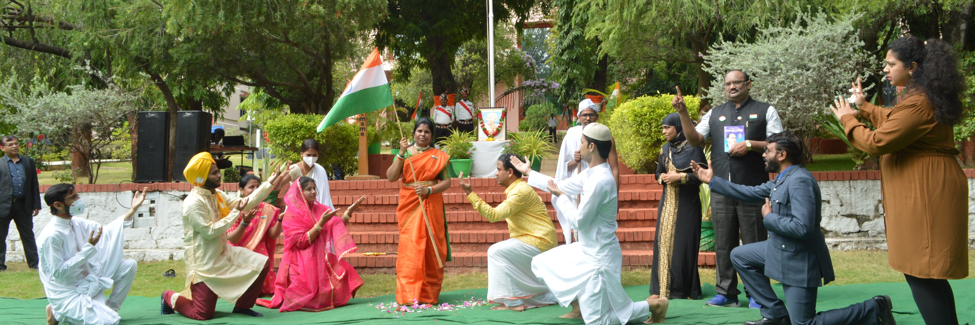 Tri-colour Flies High in the Campus Sky