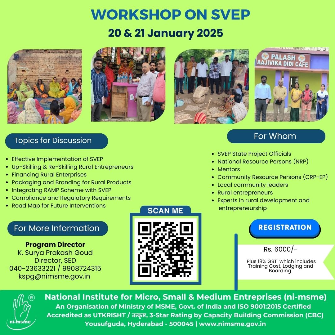  Workshop on Start-up Village entrepreneurship Programme 